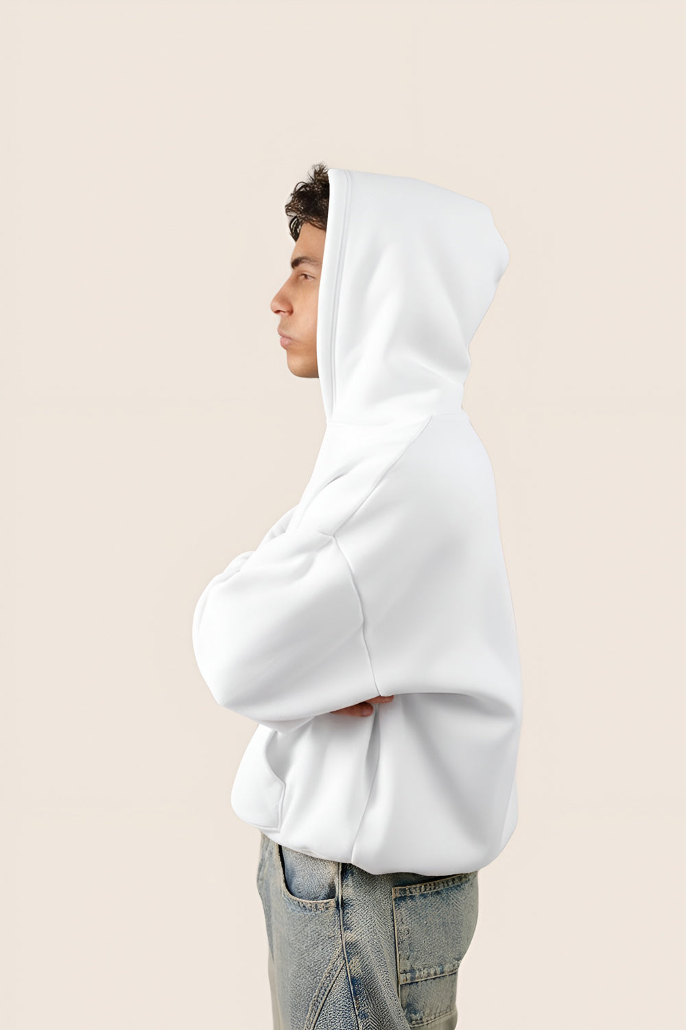 MULU Kids Classic Oversized Hoodie - White