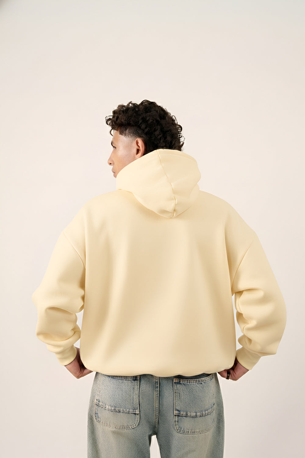 MULU Kids Classic Oversized Hoodie - Eggshell Yellow