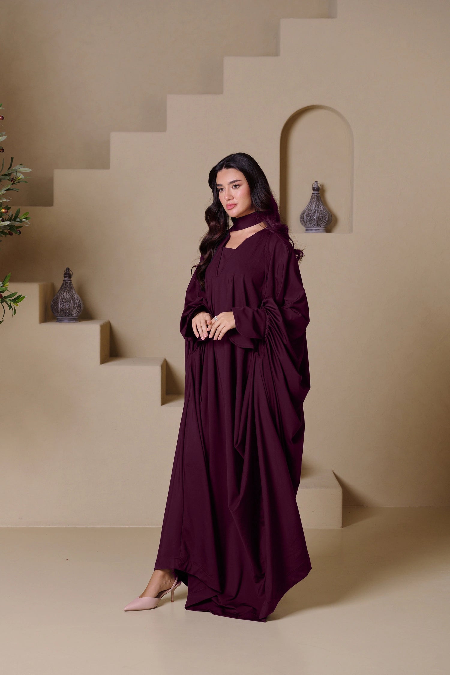 AMARA Kaftan - Maroon