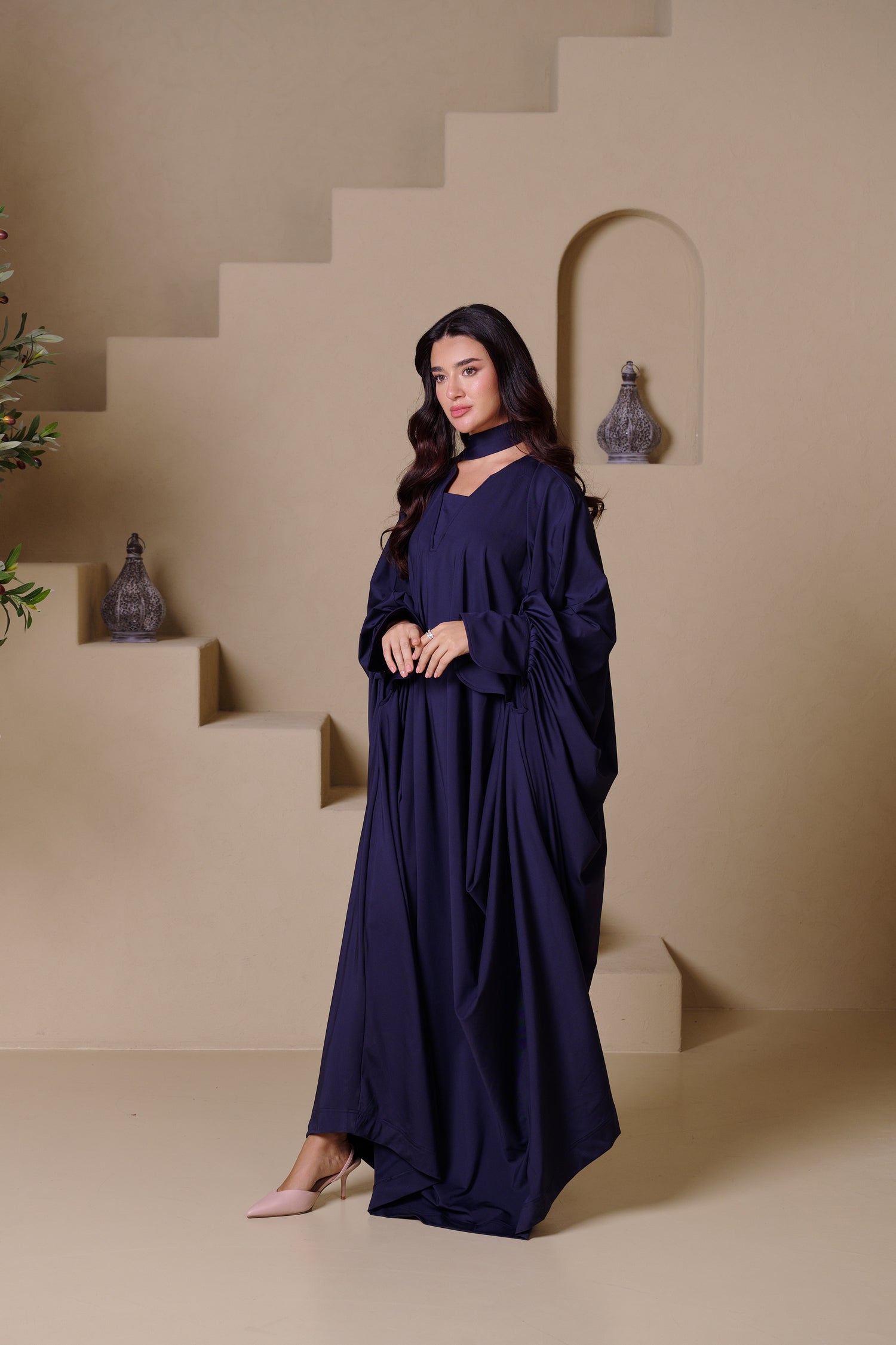 AMARA Kaftan - Navy Blue