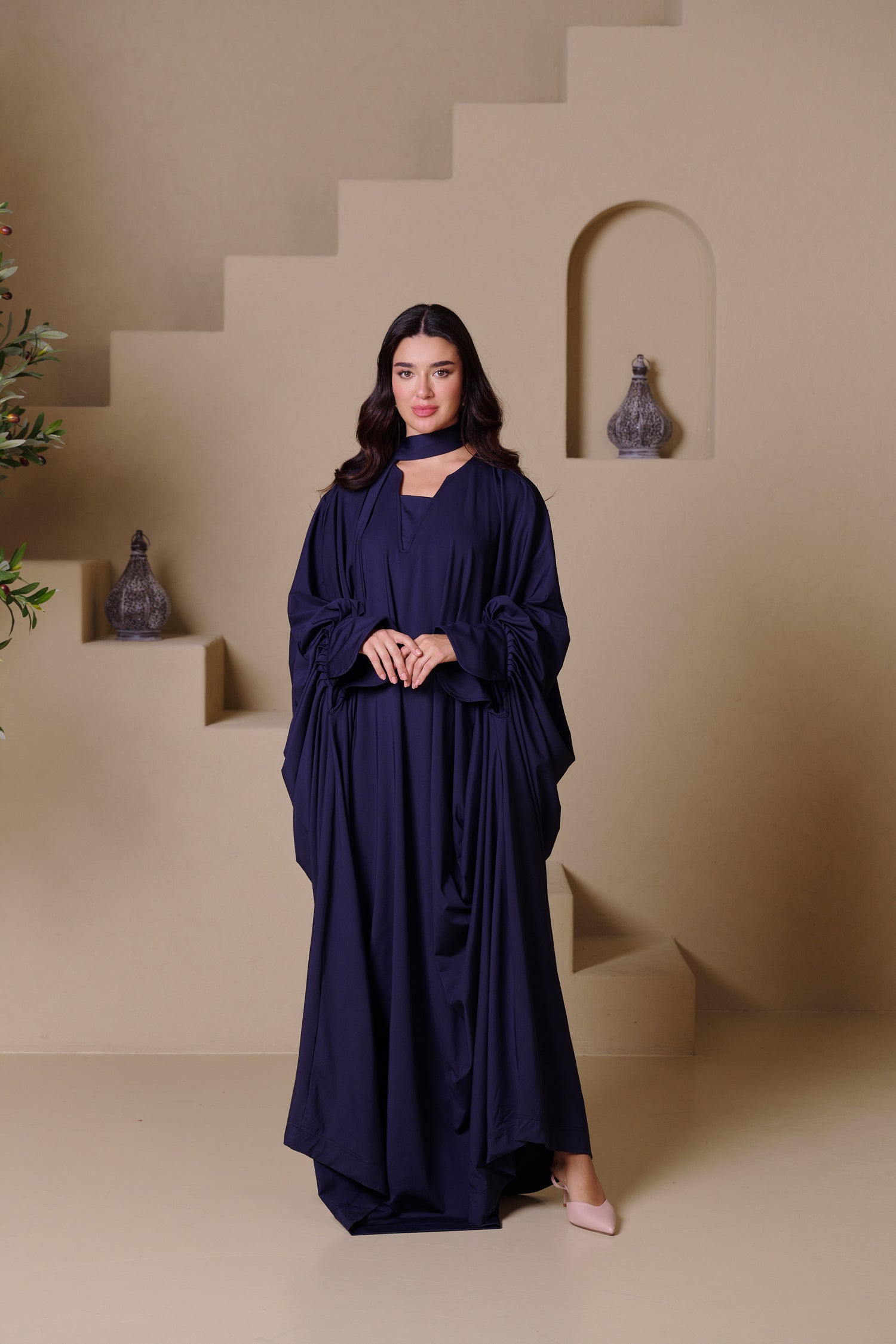 AMARA Kaftan - Navy Blue