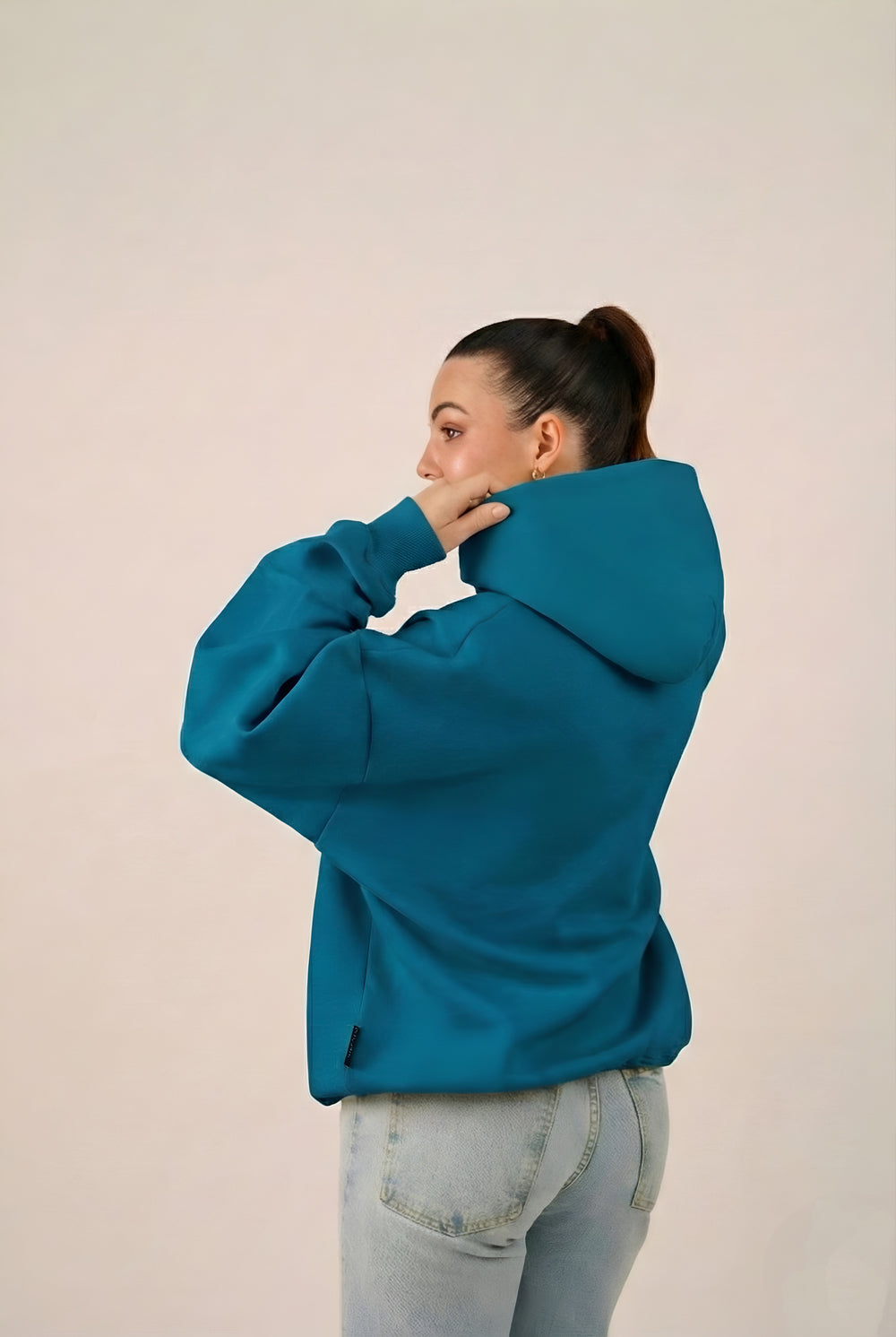 MULU Classic Oversized Hoodie - Teal Blue