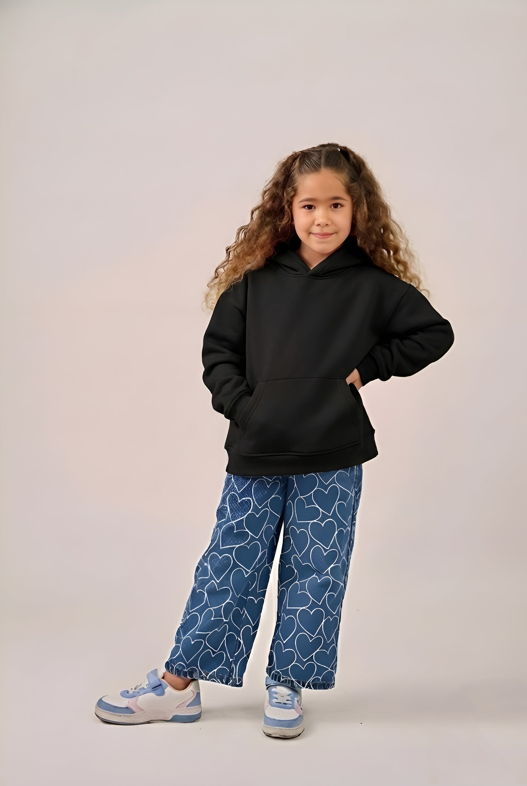 MULU Kids Classic Oversized Hoodie - Black