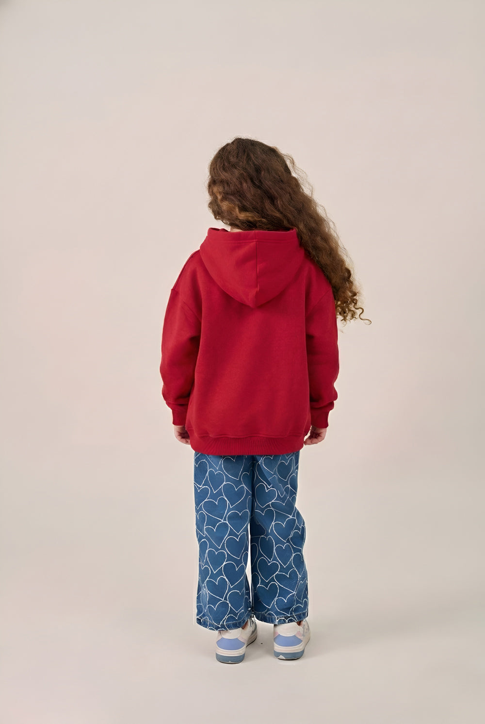 MULU Kids Classic Oversized Hoodie - Red