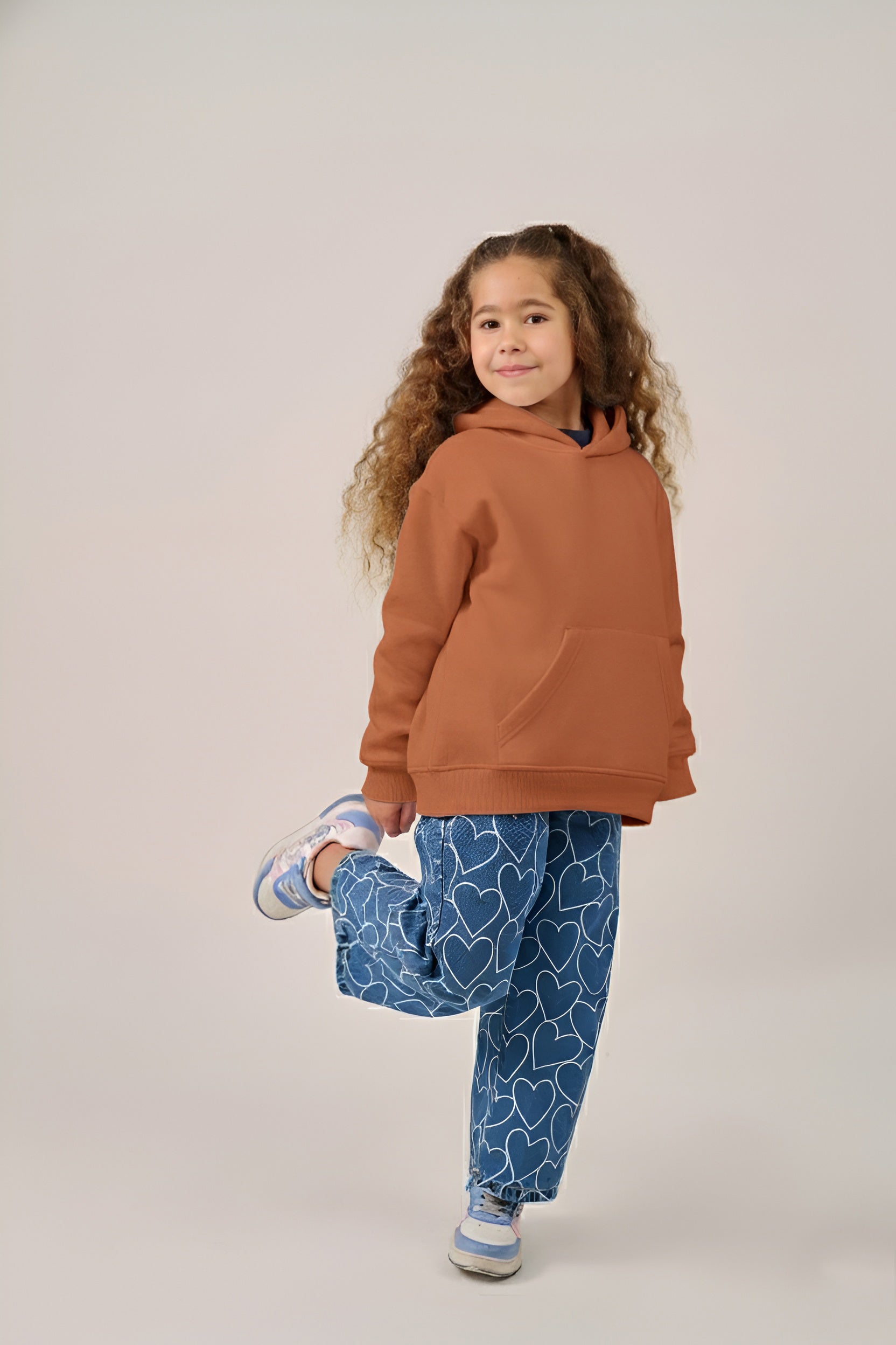 MULU Kids Classic Oversized Hoodie - Brown