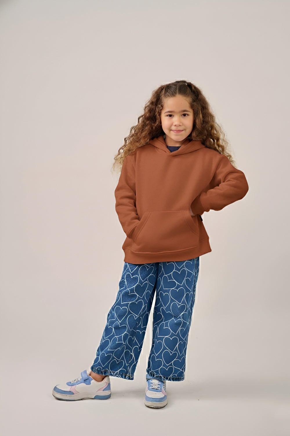 MULU Kids Classic Oversized Hoodie - Brown