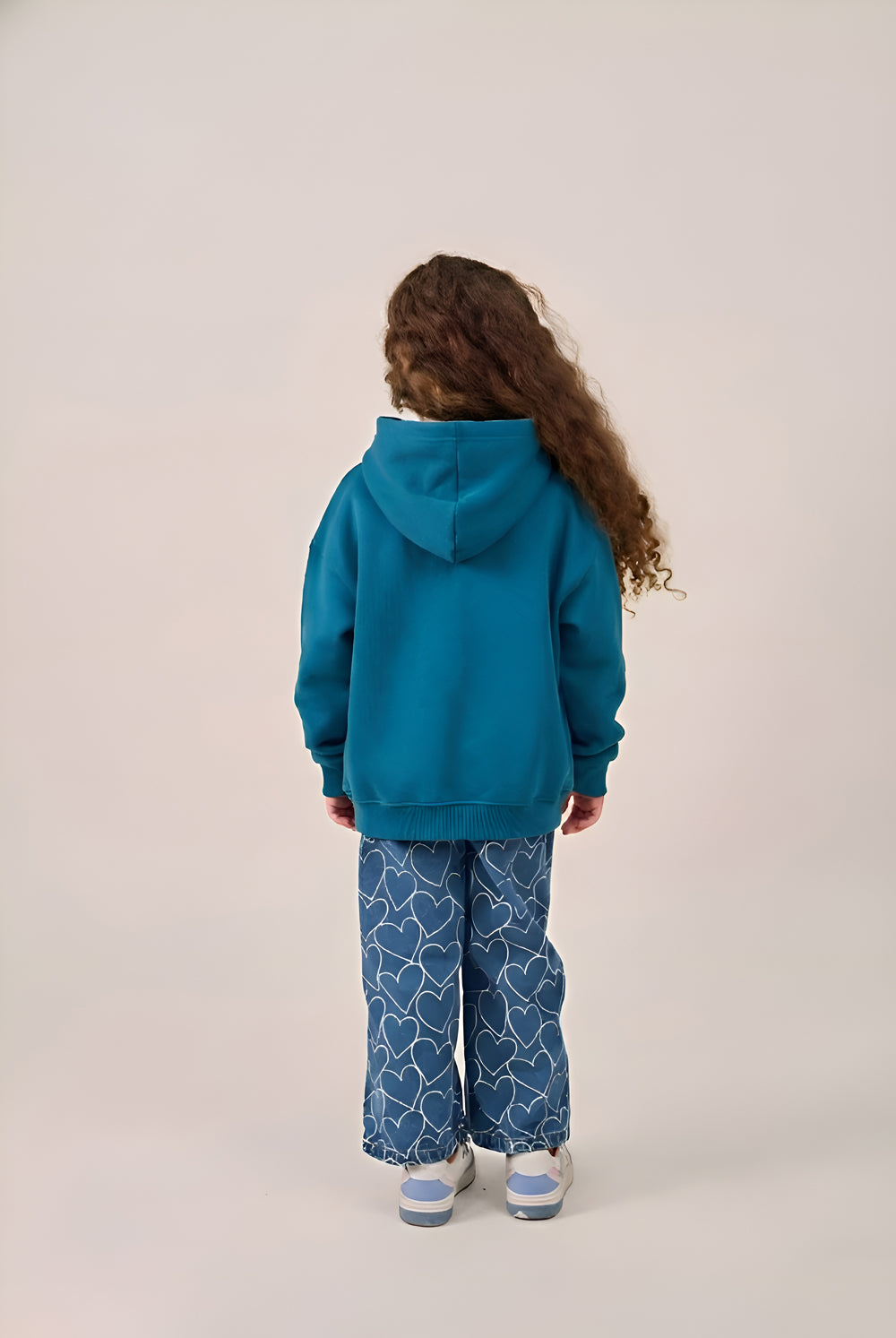 MULU Kids Classic Oversized Hoodie - Teal Blue