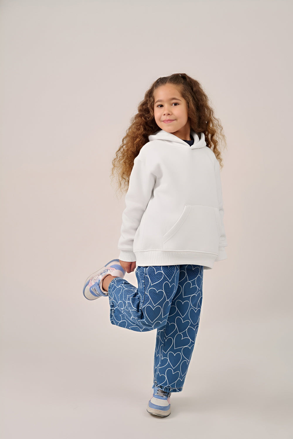 MULU Kids Classic Oversized Hoodie - White