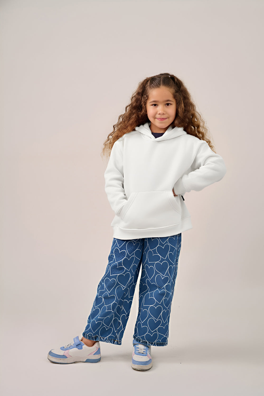 MULU Kids Classic Oversized Hoodie - White