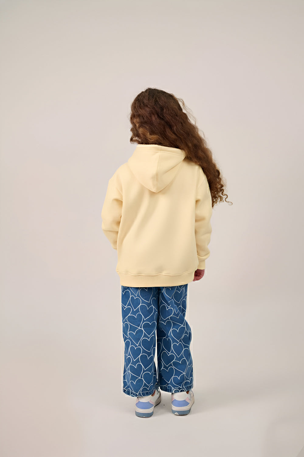 MULU Kids Classic Oversized Hoodie - Eggshell Yellow