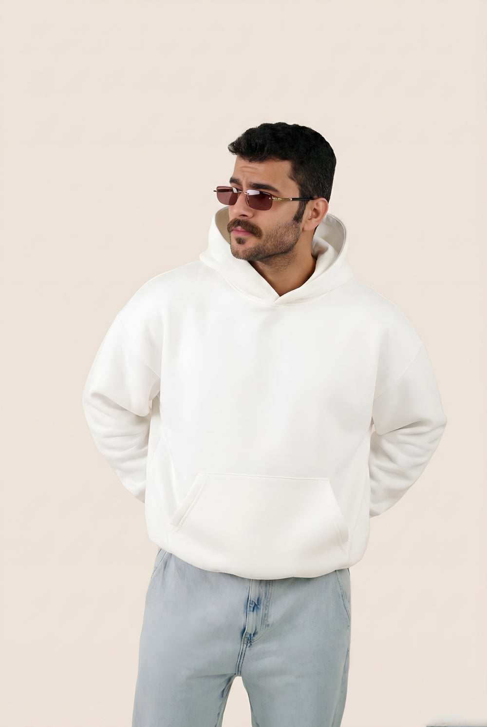 MULU Classic Oversized Hoodie - White