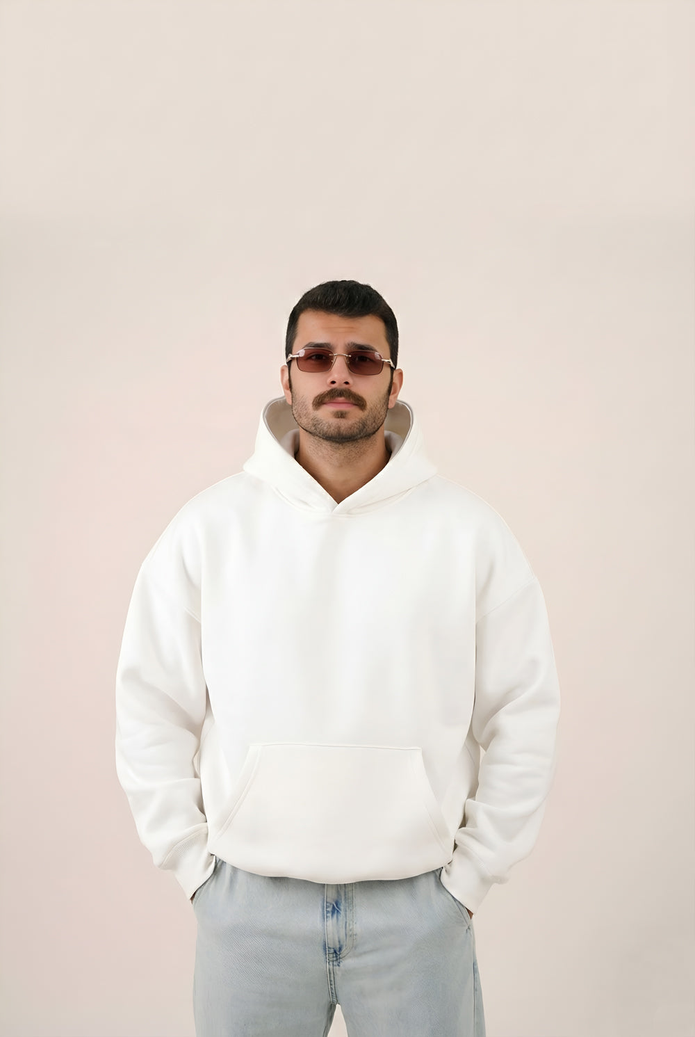 MULU Classic Oversized Hoodie - White