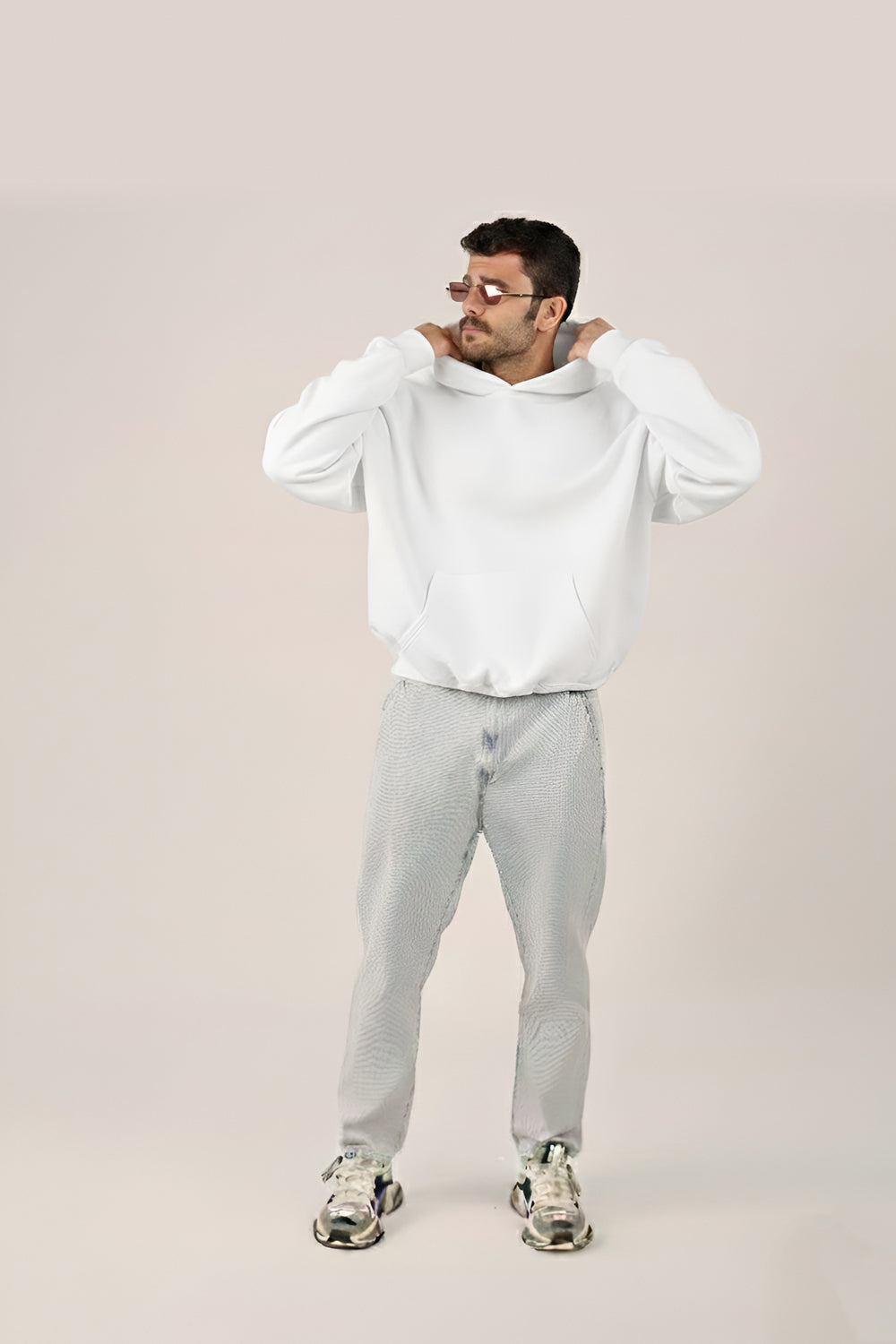 MULU Classic Oversized Hoodie - White