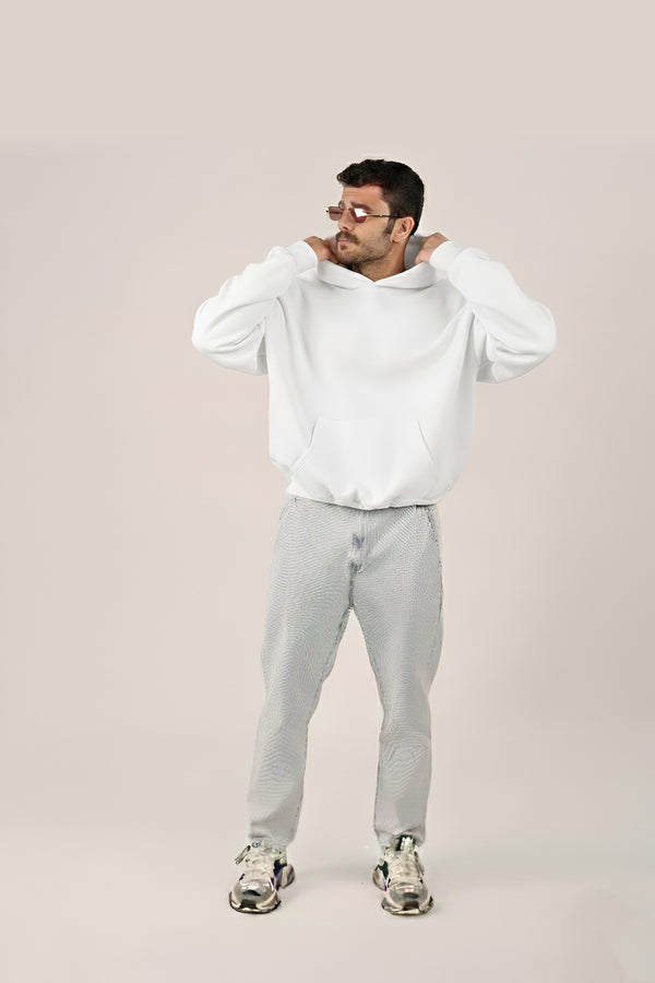 MULU Classic Oversized Hoodie - White