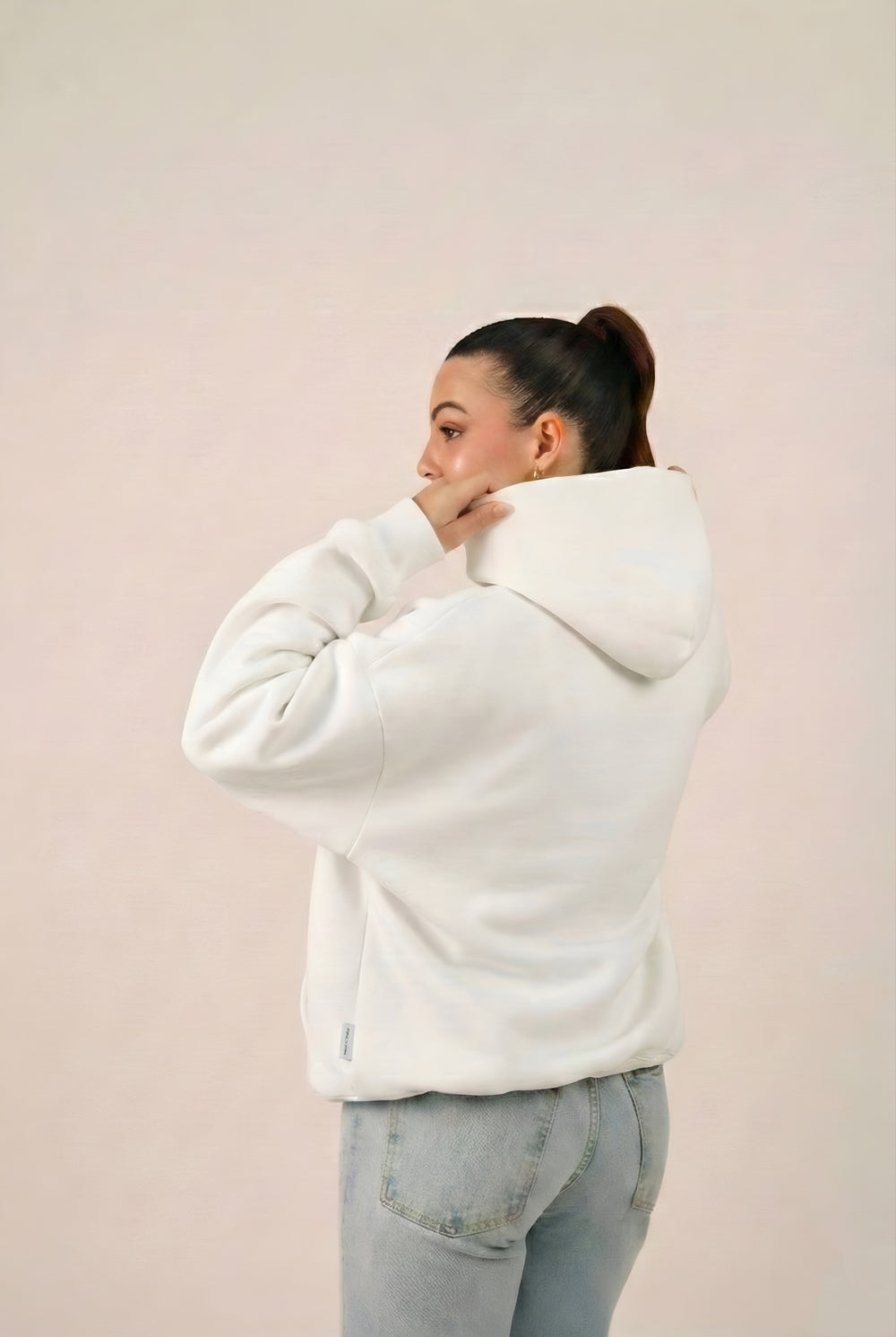 MULU Classic Oversized Hoodie - White