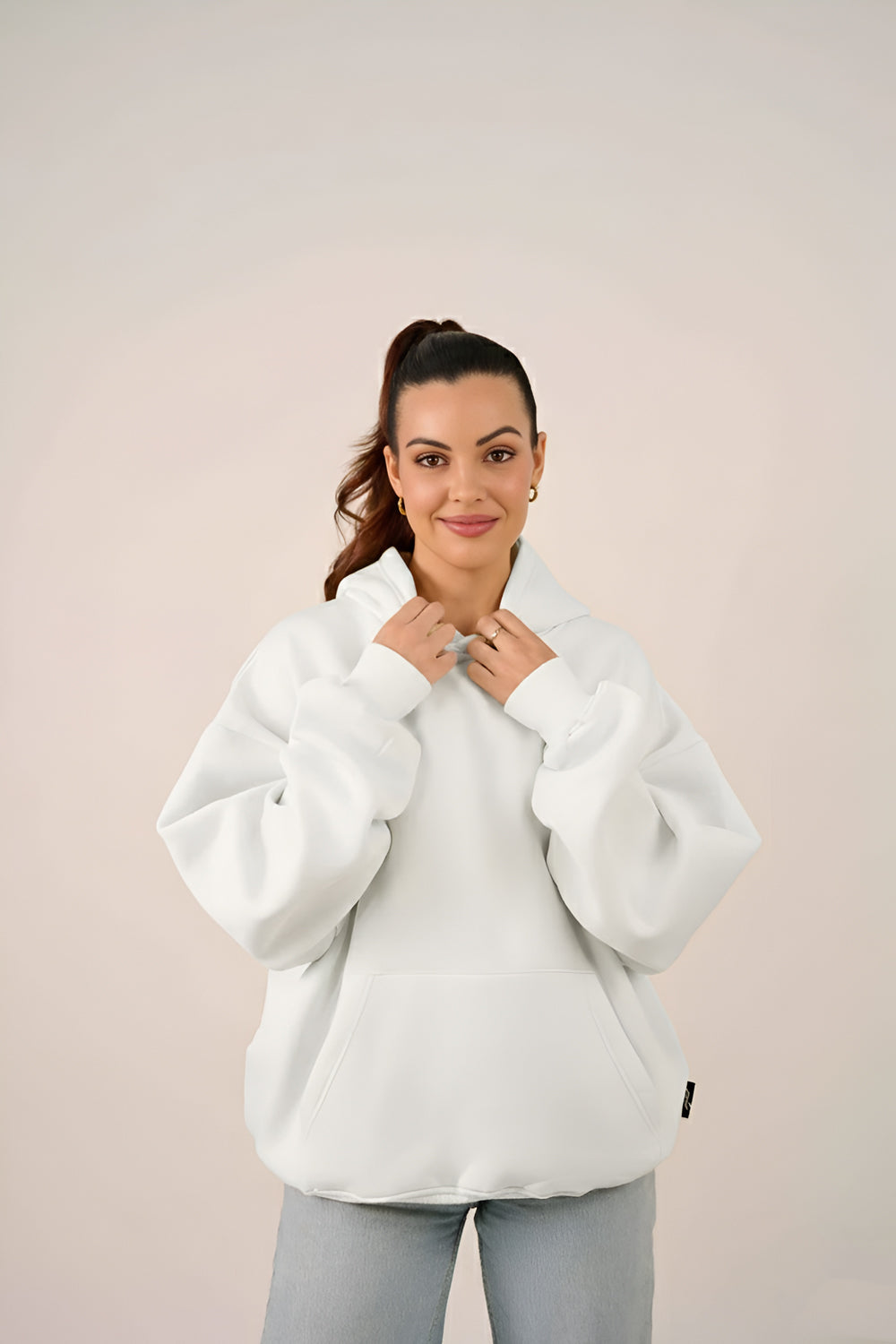 MULU Classic Oversized Hoodie - White