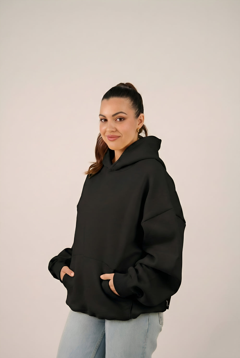 MULU Classic Oversized Hoodie - Black