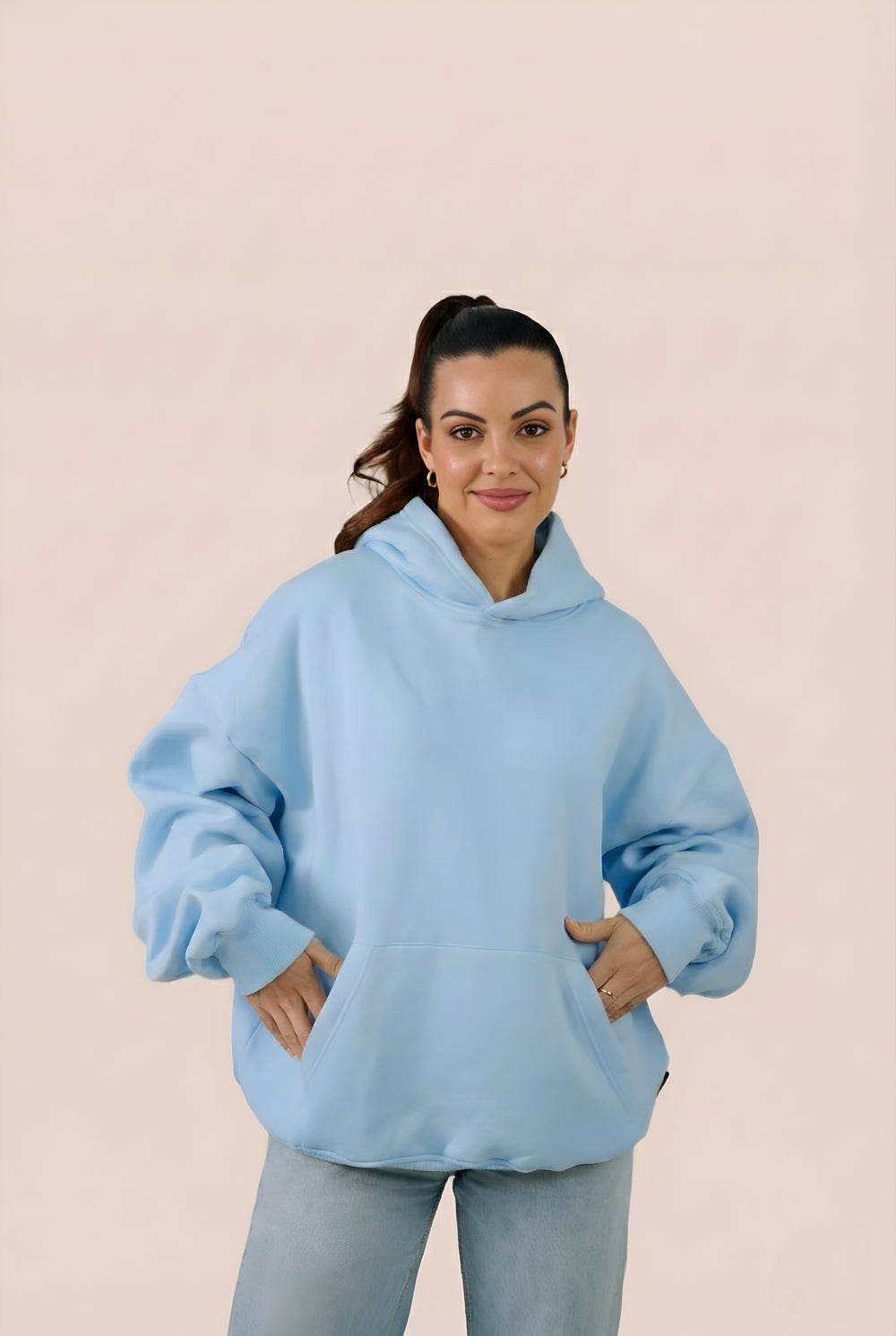 MULU Classic Oversized Hoodie - Blue