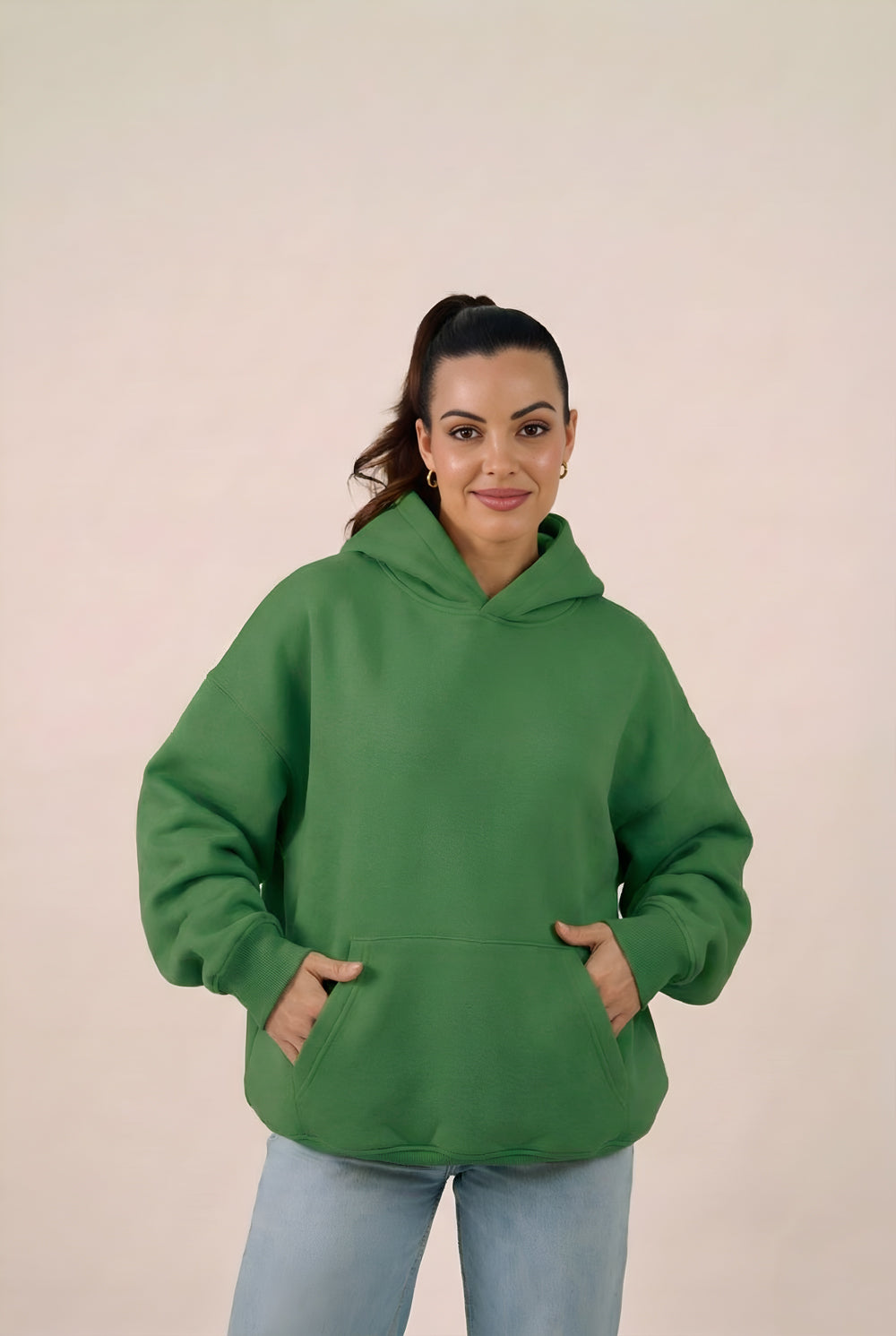MULU Classic Oversized Hoodie - Green