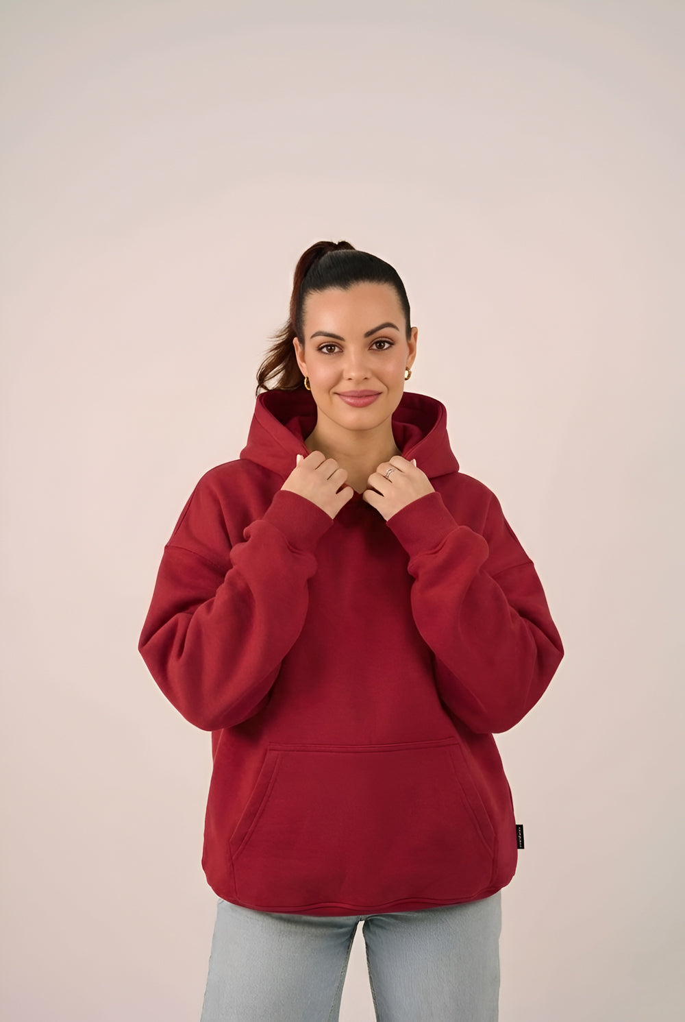 MULU Classic Oversized Hoodie - Red