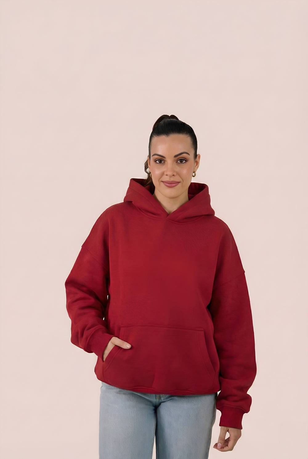 MULU Classic Oversized Hoodie - Red