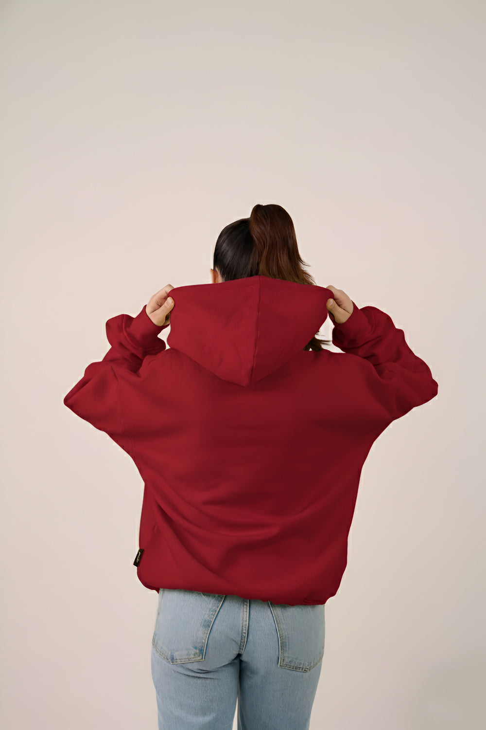 MULU Classic Oversized Hoodie - Red