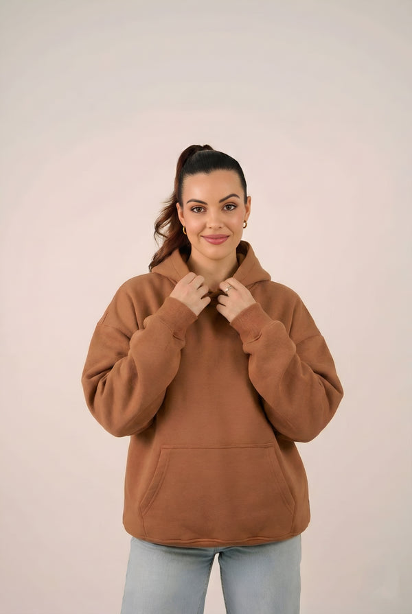 MULU Classic Oversized Hoodie - Rust Orange