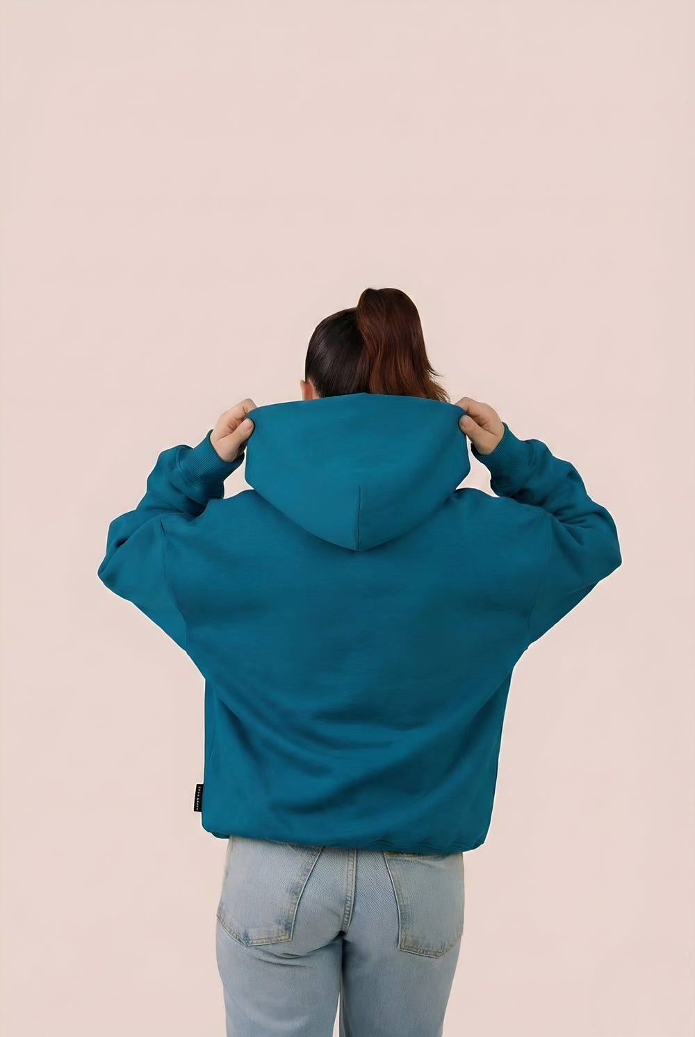 MULU Classic Oversized Hoodie - Teal Blue
