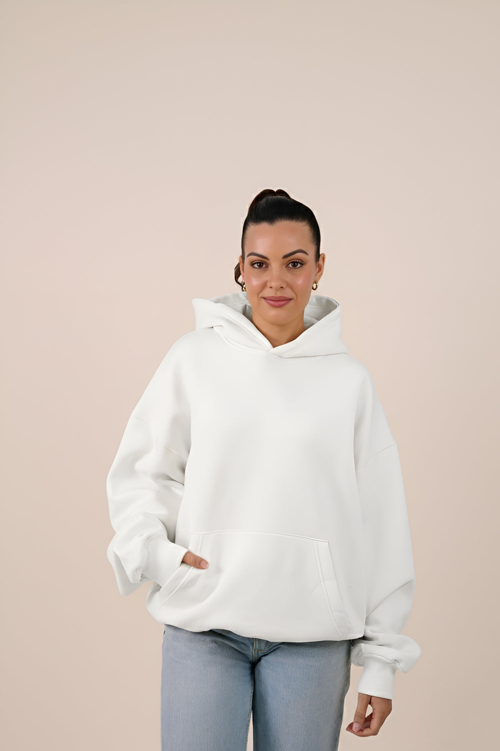 MULU Classic Oversized Hoodie - White