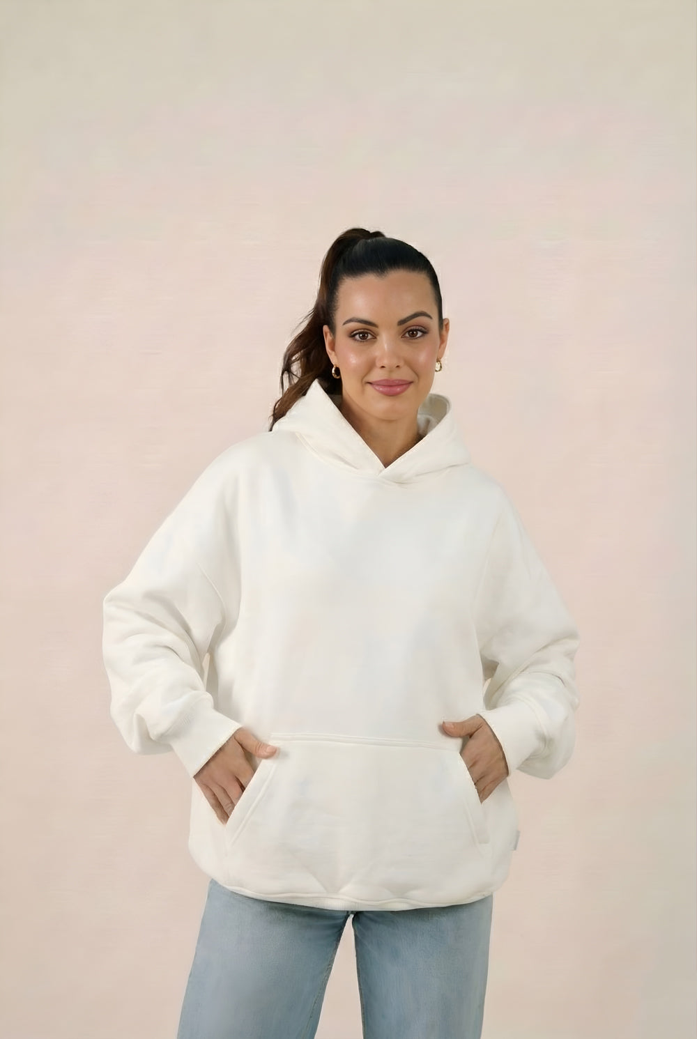 MULU Classic Oversized Hoodie - White