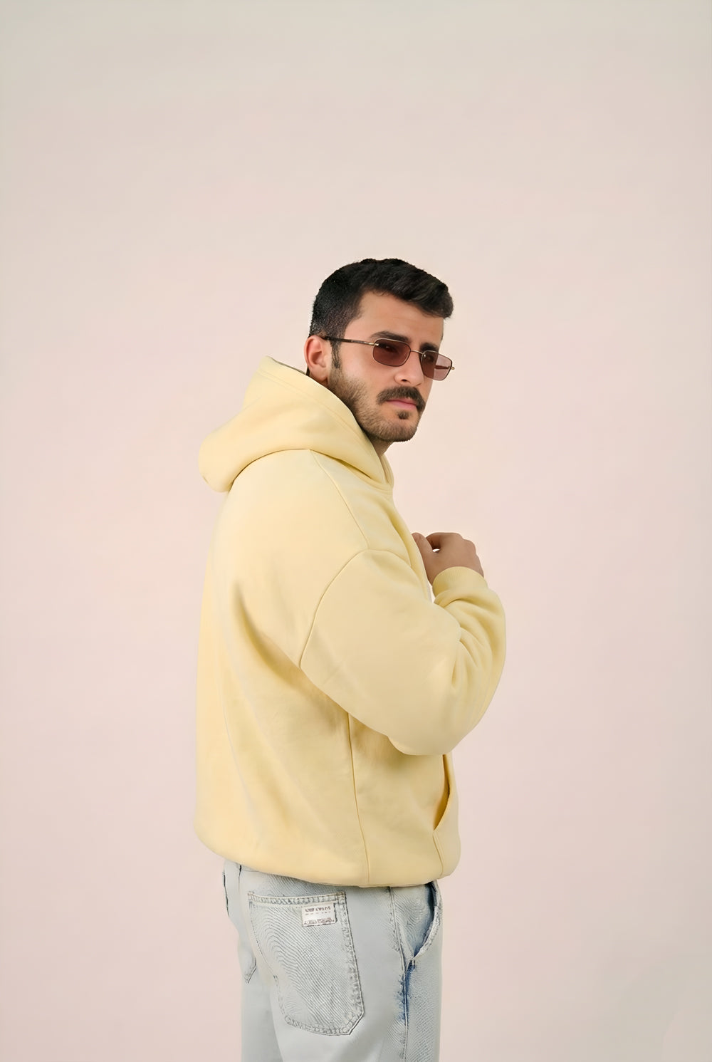 MULU Classic Oversized Hoodie - Eggshell Yellow