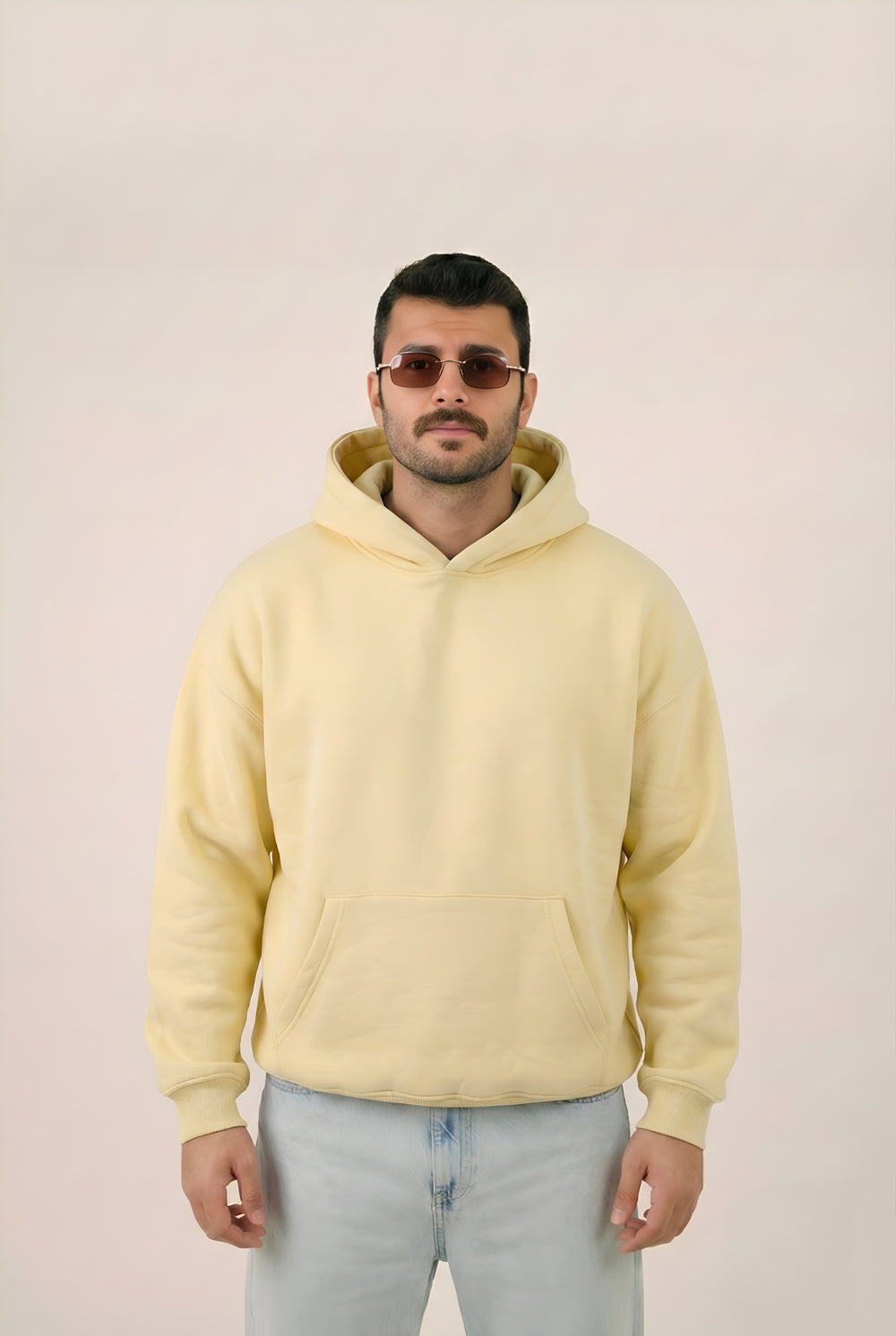 MULU Classic Oversized Hoodie - Eggshell Yellow